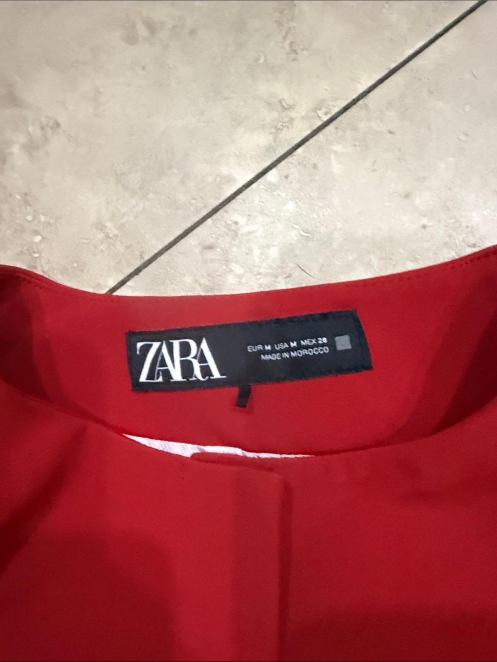 Zara Red Crop Top & Matching Skort Set - Picture 2 of 5